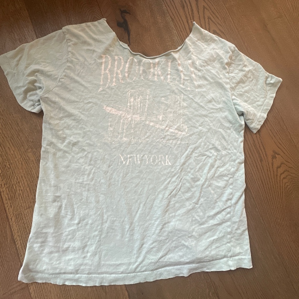 garage cut off graphic t shirt